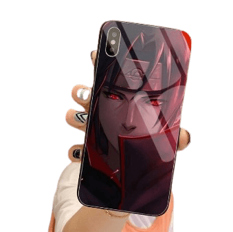 Case Naruto iPhone Itachi Akatsuki (Tempered Glass) IS0601