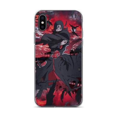 Case Naruto iPhone Itachi Raven (Tempered Glass) IS0601