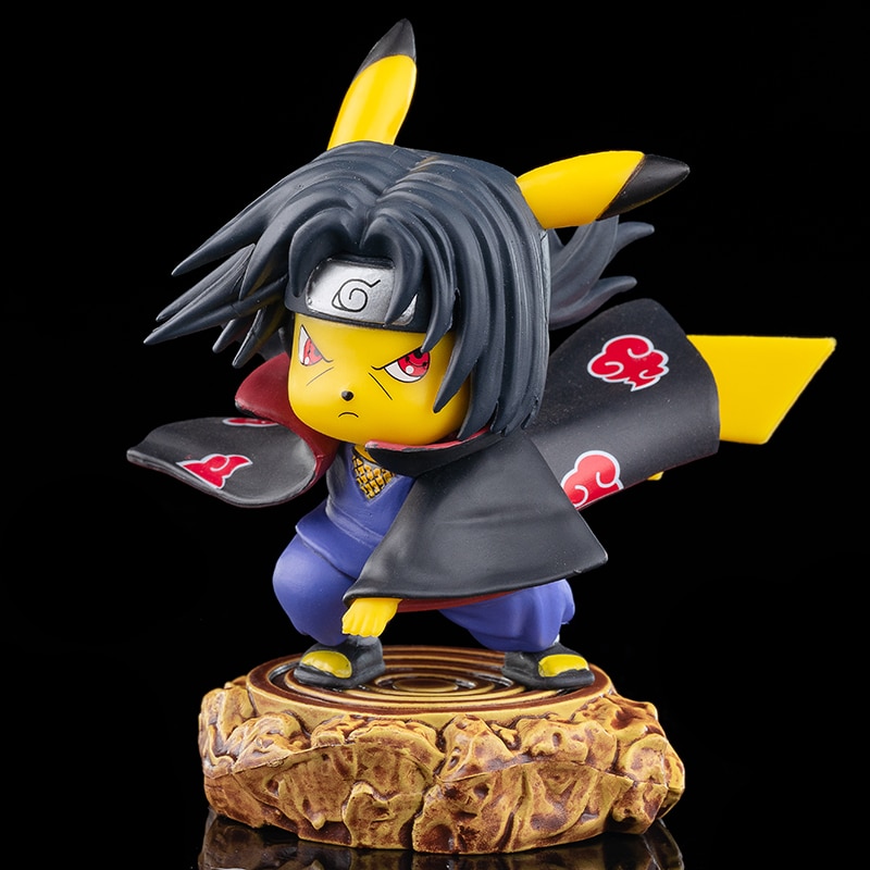 NARUTO Pikachu Cosplay Uchiha Itachi Cute Popular Action Figure Model Ornament Toys Children Gifts 1 - Itachi Shop