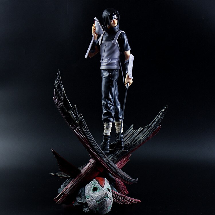 Naruto Shippuden Uchiha Itachi Figure Anime Model Dark Itachi Action Figures Figma GK 36cm PVC Statue 1 - Itachi Shop